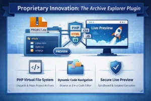 Archive Explorer plugin showcasing proprietary innovation for enhanced data management and exploration capabilities. 