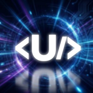 U logo of upantor.com displayed on a dark background.